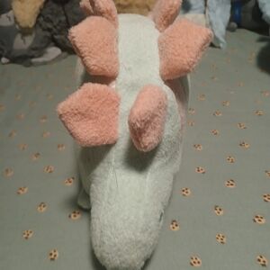 Cloud Island Mint and Peach Dinosaur Stuffed Animal